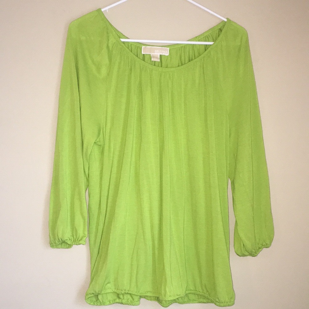 Micheal Kors green soft blouse